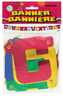Deluxe Congratulations Jointed Banner