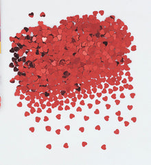 Red Foil Heart Confetti .5oz