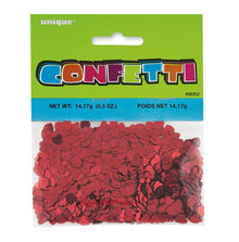 Red Foil Heart Confetti .5oz