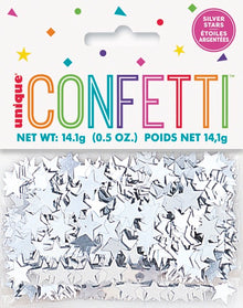 Silver Star Confetti .5oz