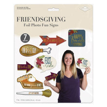 Foil Friendsgiving Photo Fun Signs 7ct