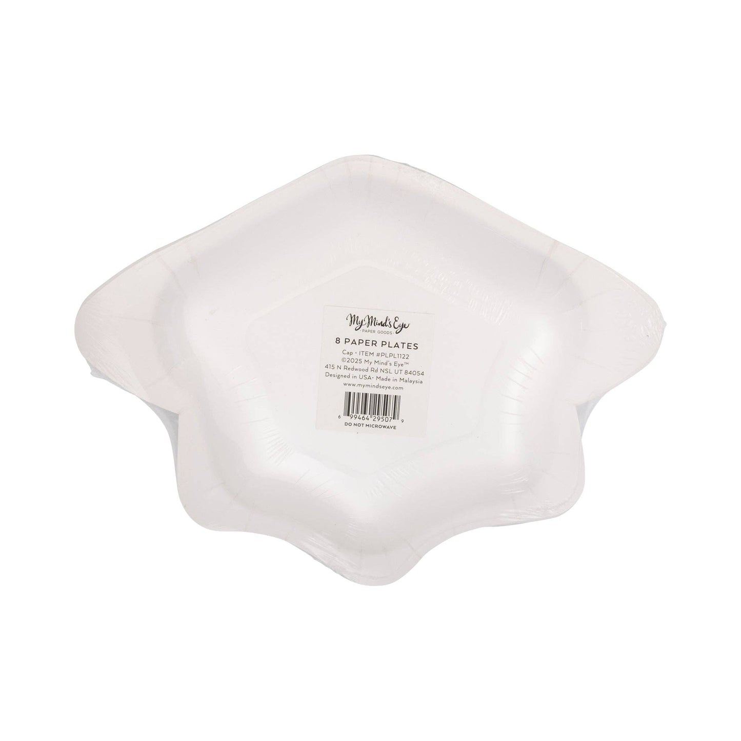 Cap Shaped Paper Plates 8ct