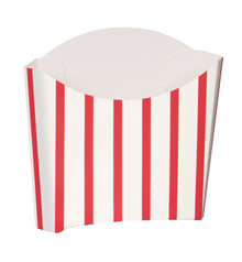 Red & White Striped Paper Snack Containers 8ct