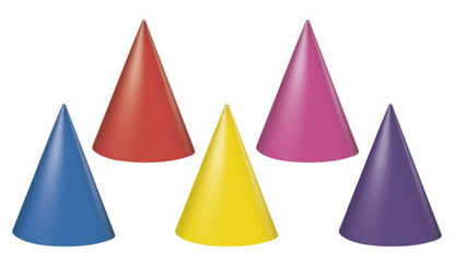 Party Hats - Assorted Colors 8ct
