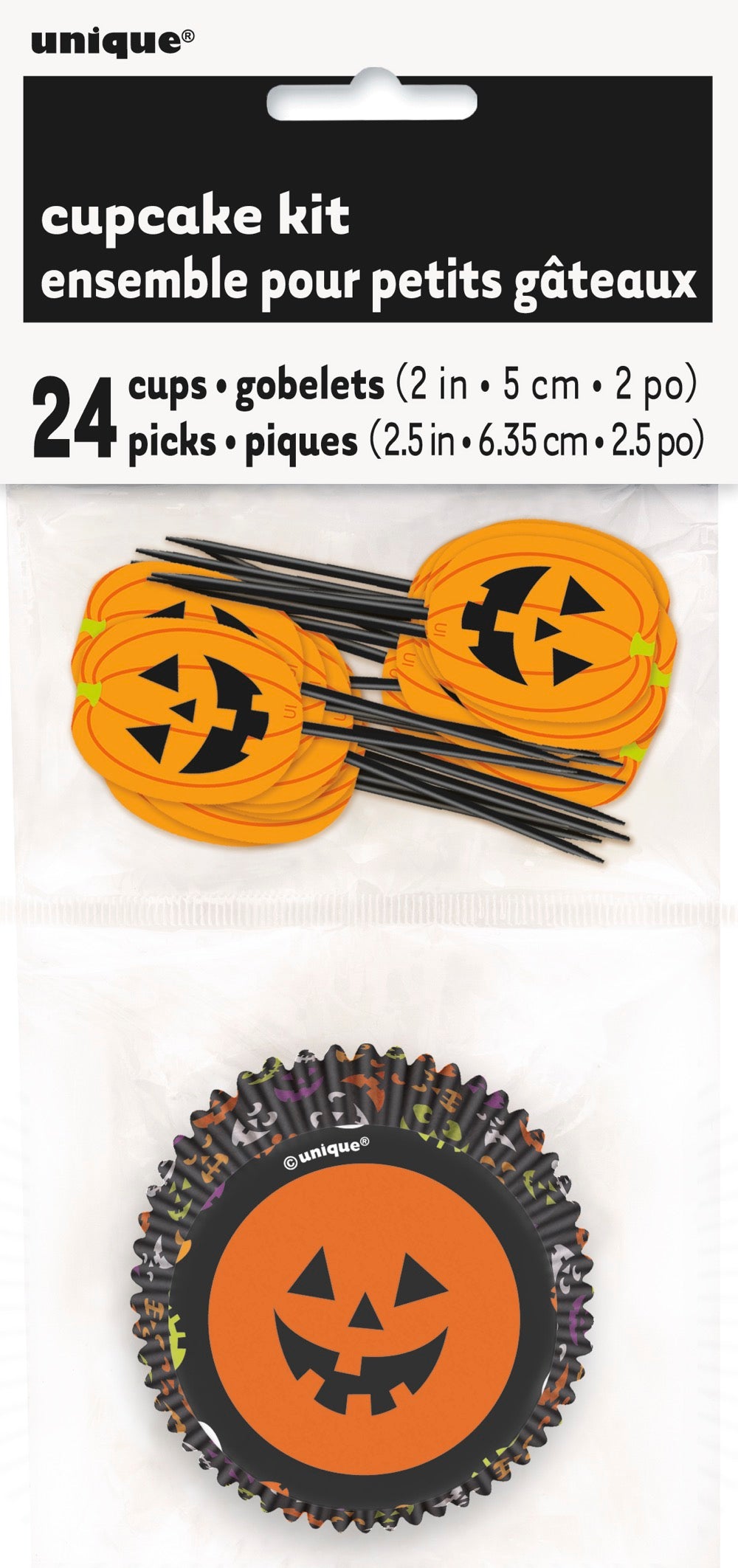 Pumpkin Faces Cupcake Kit 24pc
