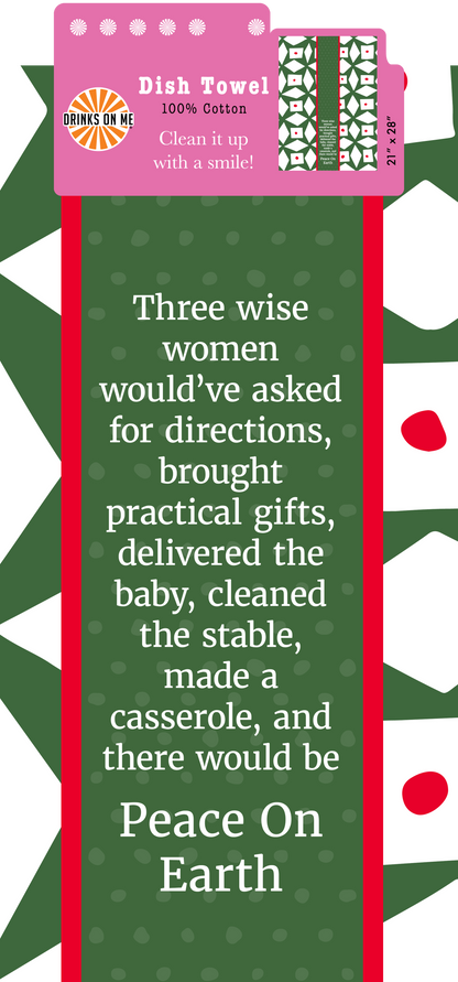 TOWEL Xmas Peace On Earth | Funny Towel Gift| Kitchen Décor