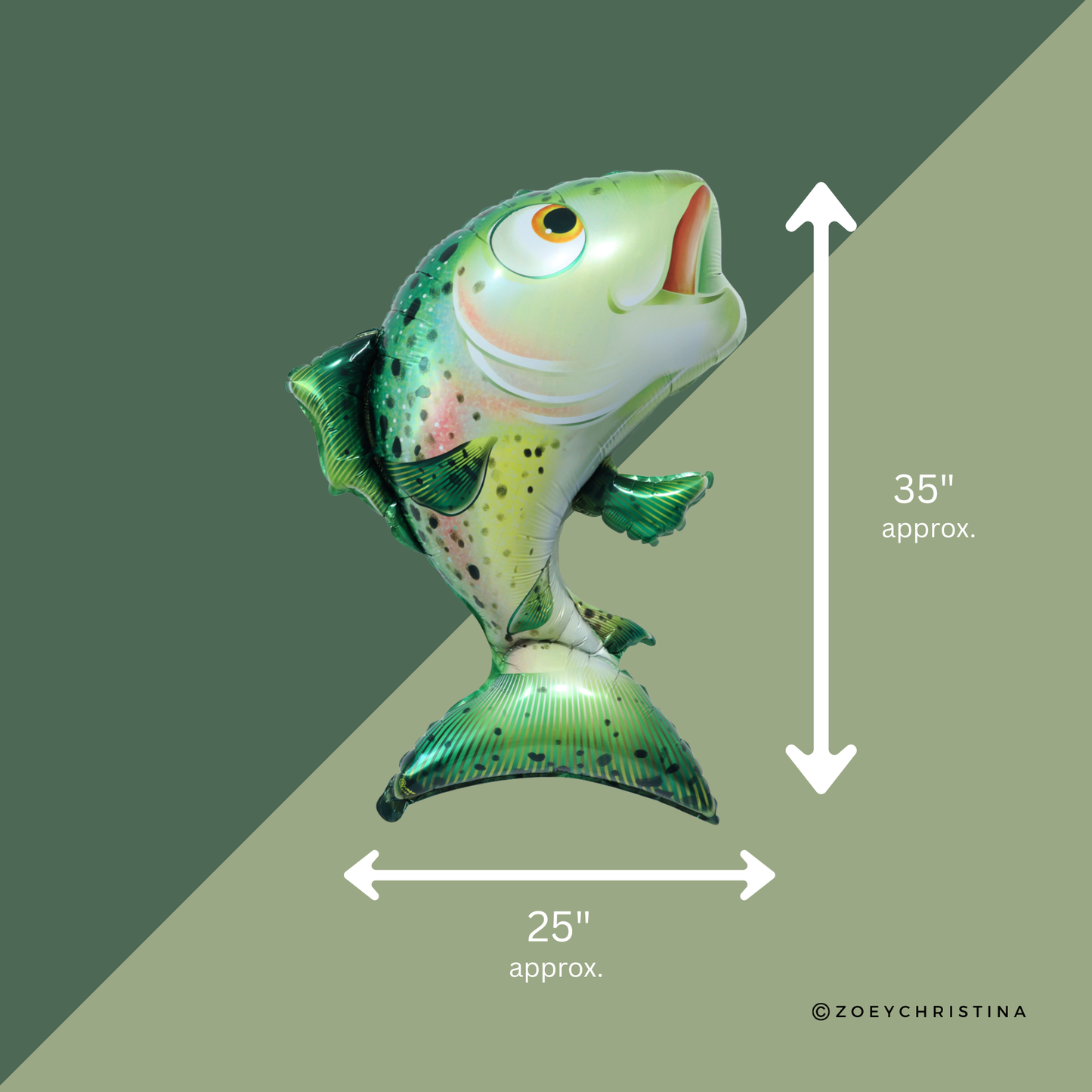 Fish Foil Balloon – Lake, Fishing & Outdoor-Themed Party