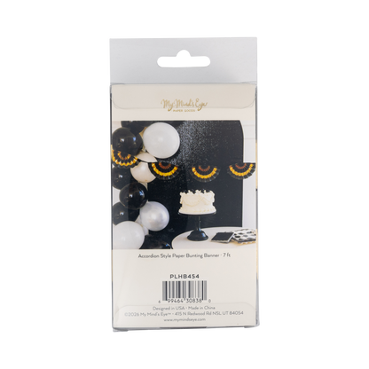 Gold Black Bunting Banner