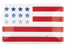 Patriotic USA Rectangular 9 x 6" Appetizer Plates 8ct