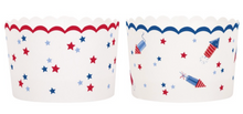 Patriotic USA Scalloped Paper Treat Cups 16ct