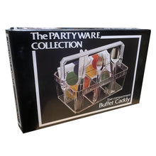 Clear Plastic Cutlery Caddy w/ Handle