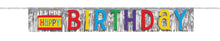 Foil Fringe Birthday Banner 4.75ft