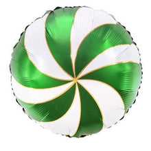 S03 Green Candy Round Foil Balloon 18in