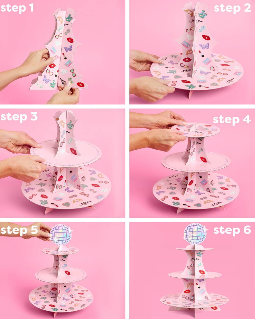 Party Era Cupcake Tower - 3 tiered display, dessert stand