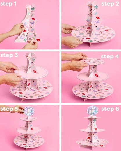 Party Era Cupcake Tower - 3 tiered display, dessert stand