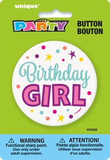Birthday Girl Button