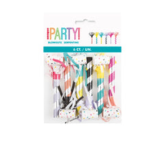 Fringed Party Blowouts 6ct