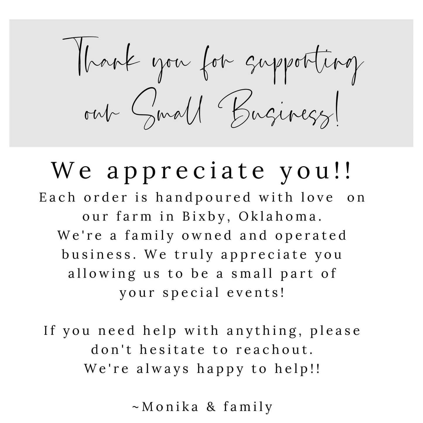 It Takes a Village Soy Candle / Teacher Nanny Gift