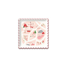 Believe North Pole Map Paper Plate 8ct