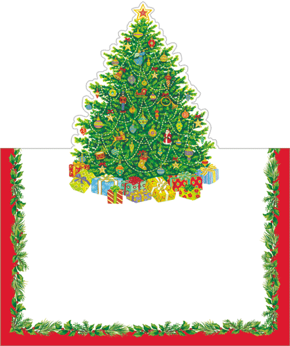 Christmas Tree Place Cards 8ct