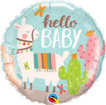 #554 Hello Baby Llama 18in Balloon