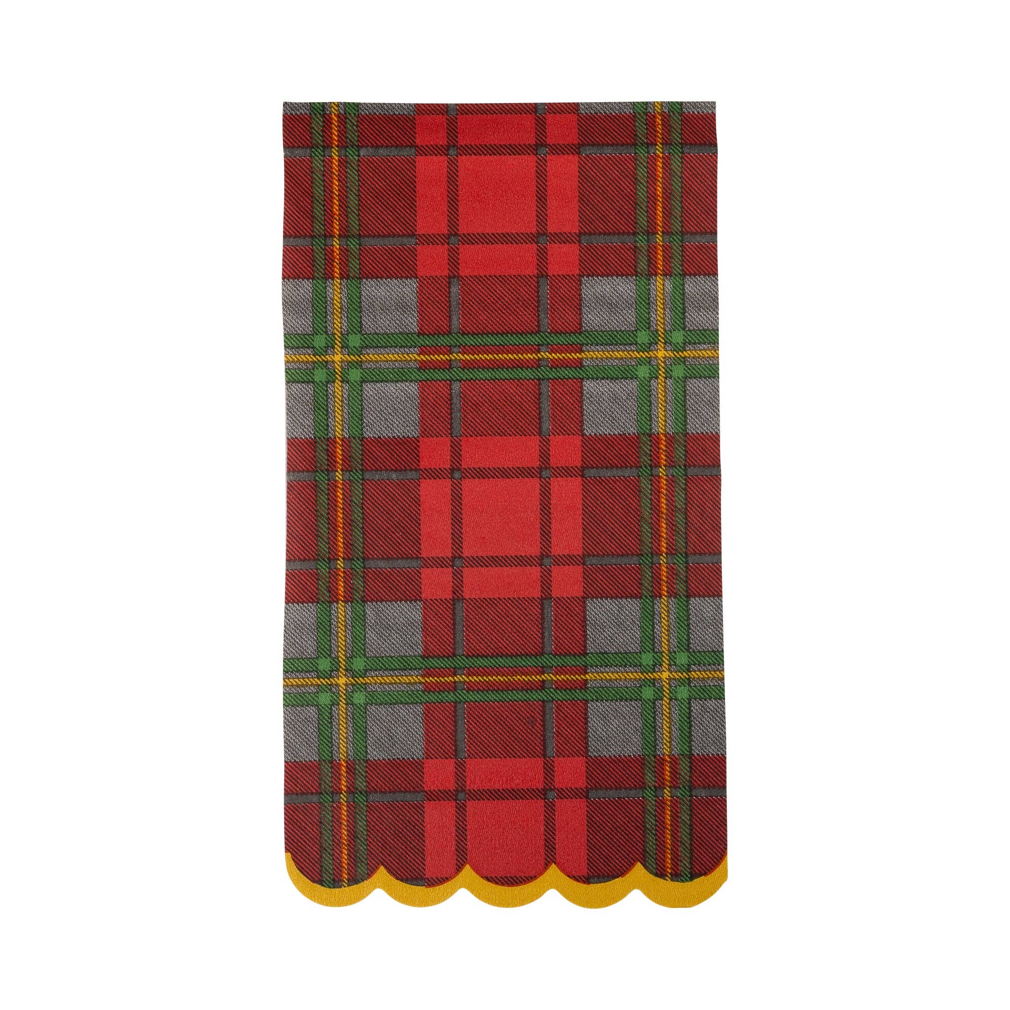 Red Christmas Plaid Dinner Napkin