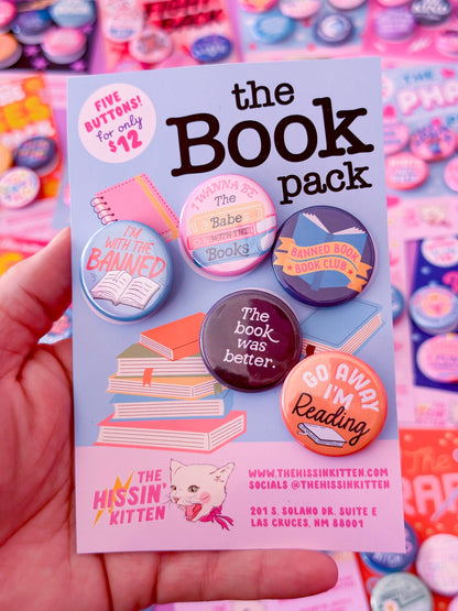 The Book Pack (Buttons or Magnets!)