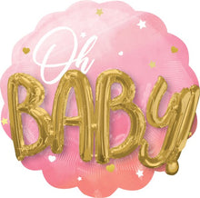 #557 Pink Baby Girl 30in Balloon