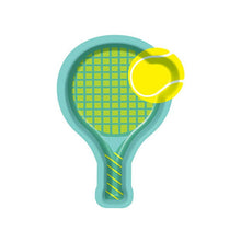 Tennis Racket 9in Appetizer/Dessert Plates 8ct