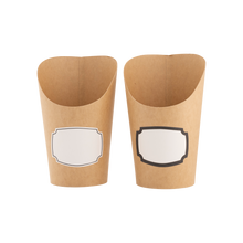 Kraft Charcuterie Cups with sticker labels (24ct)