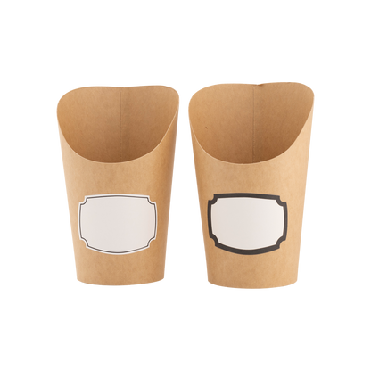 Kraft Charcuterie Cups with sticker labels (24ct)