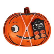 Vintage Pumpkin Bamboo Plates Set 4ct