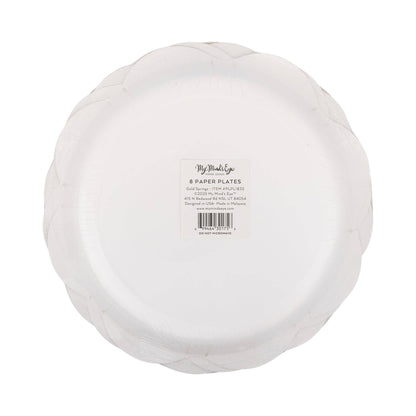 PLPL1833 - Gold Sprigs Paper Plate