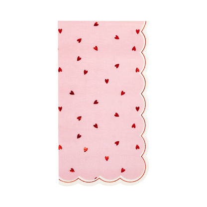 Scattered Hearts Dinner Napkins 18ct