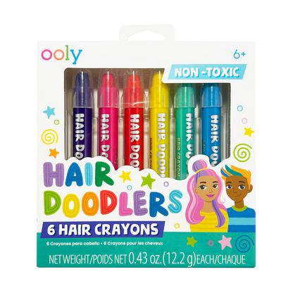 Hair Doodlers Hair Crayons Set of 6