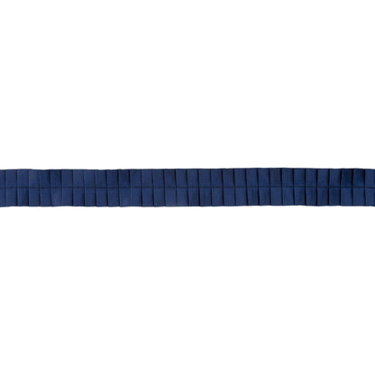 1" Pleated Ribbon | Navy | 10 Yard Roll