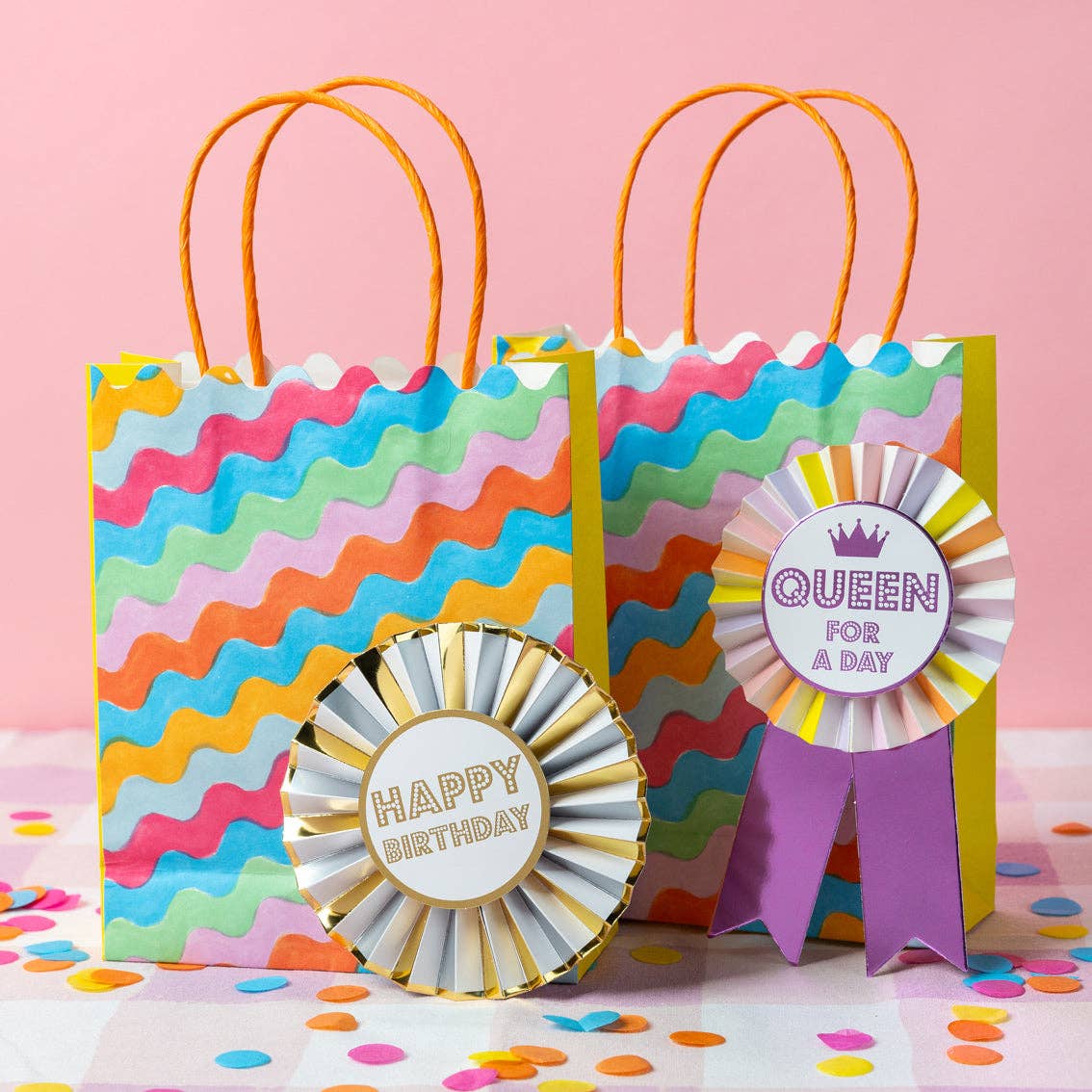 Queen For A Day Rosette Badge | Birthday Party |