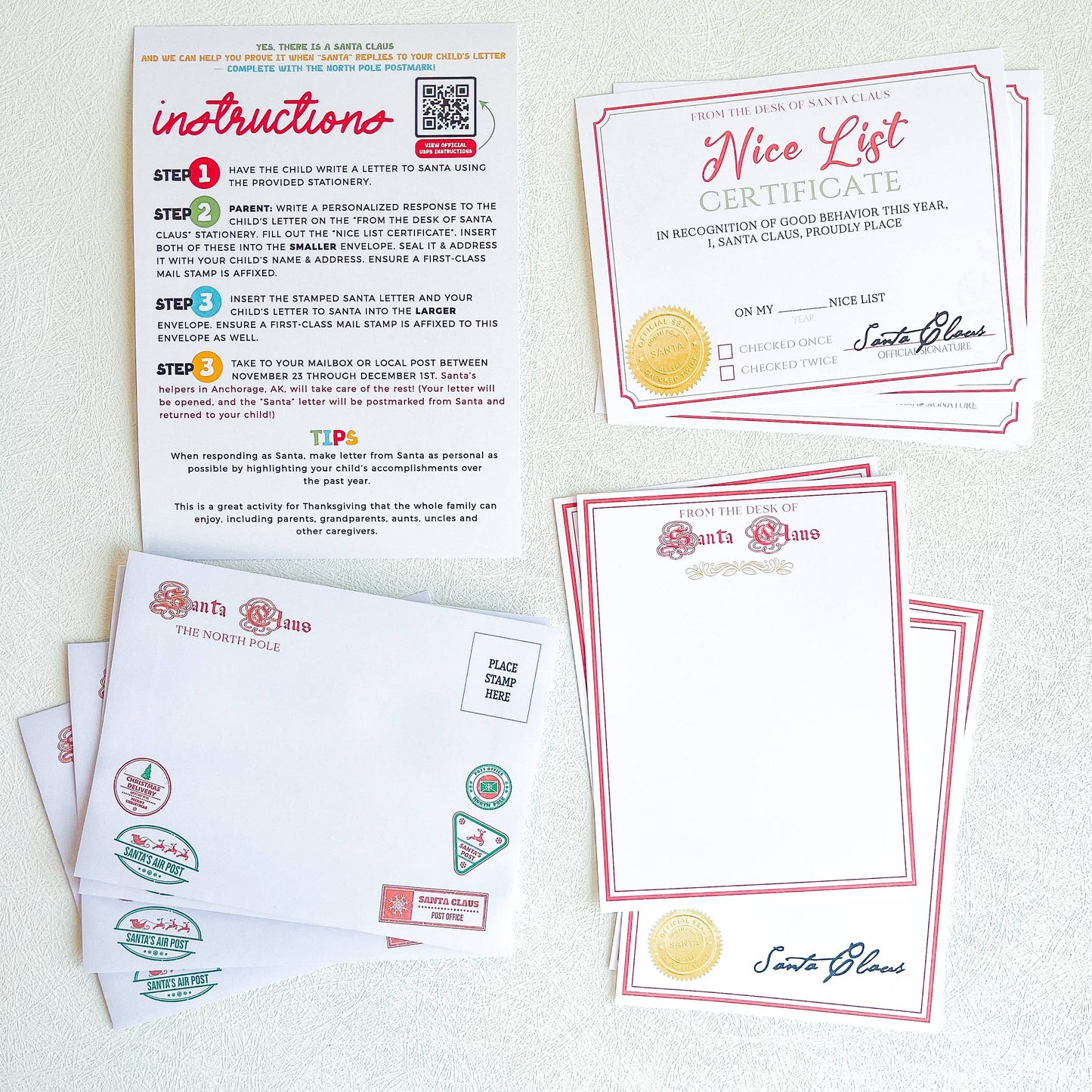 Santa Mail Kit - Christmas Writing Kit