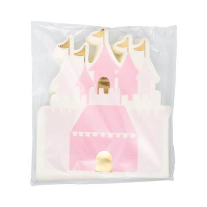 Princess Castle Shaped Guest Napkins 18ct