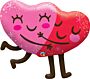 #458 Hugging Hearts 36in Balloon