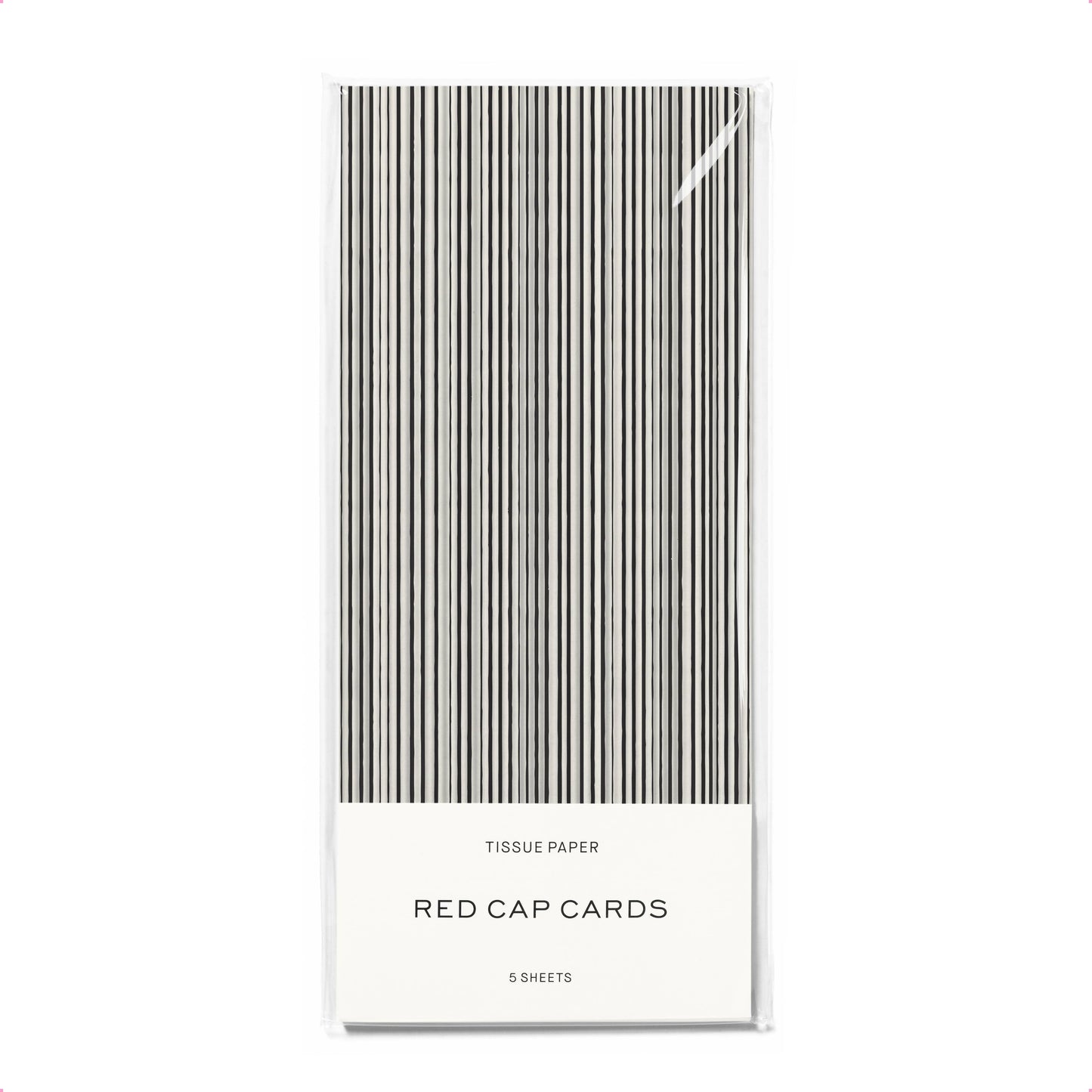 Black Stripe tissue paper