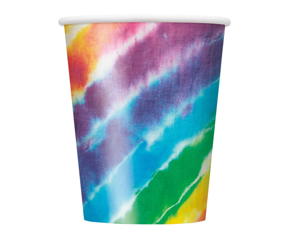 Tie Dye 9oz Paper Cups 8ct