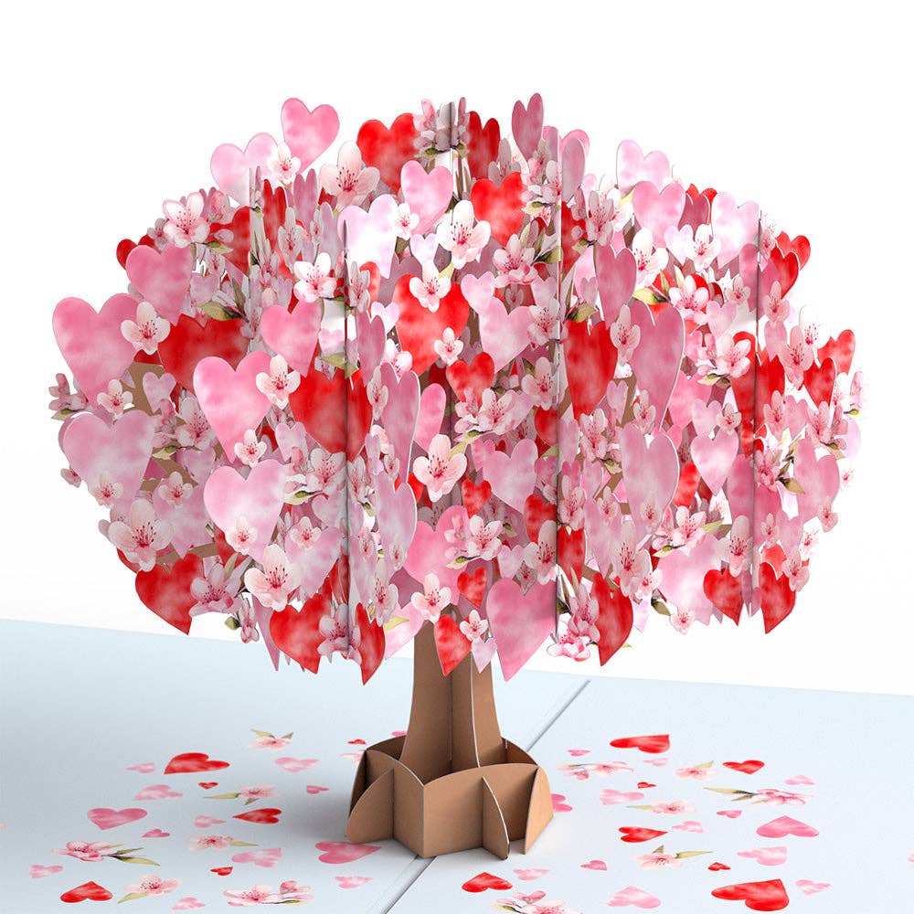 Happy Valentine's Day Cherry Blossom Tree 5x7" Card