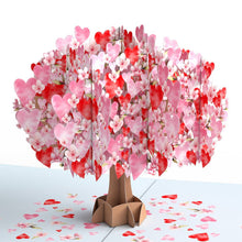 Happy Valentine's Day Cherry Blossom Tree 5x7" Card