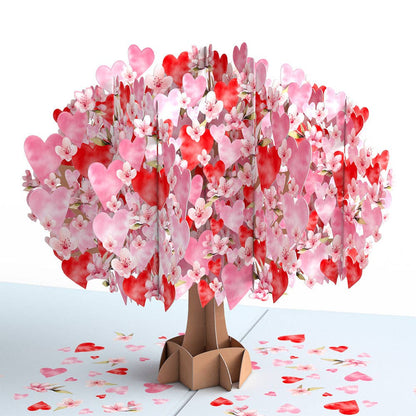 Happy Valentine's Day Cherry Blossom Tree 5x7" Card