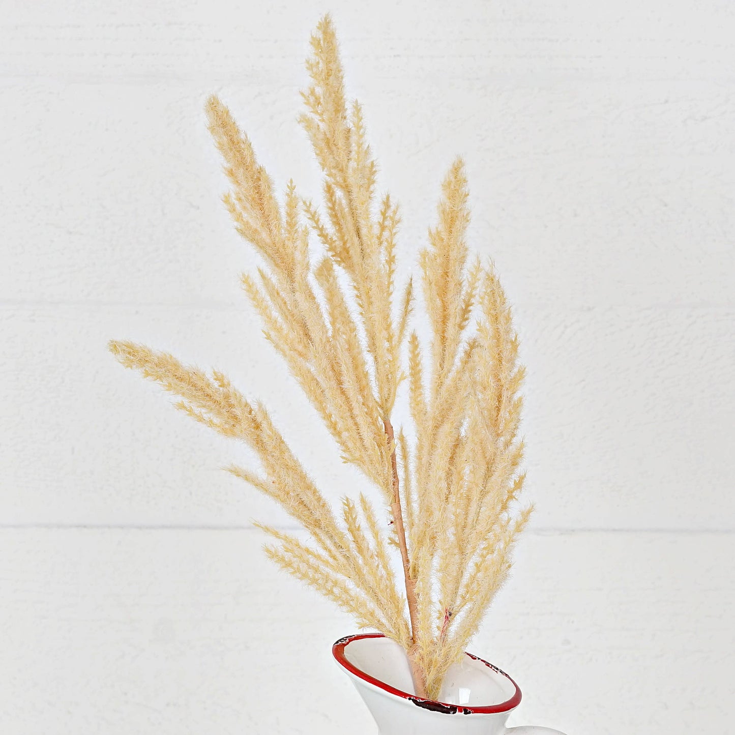 21in Spray-Beige faux Sorghum clusters