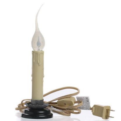 Primitive Flicker Bulb Electric Candle Lamp