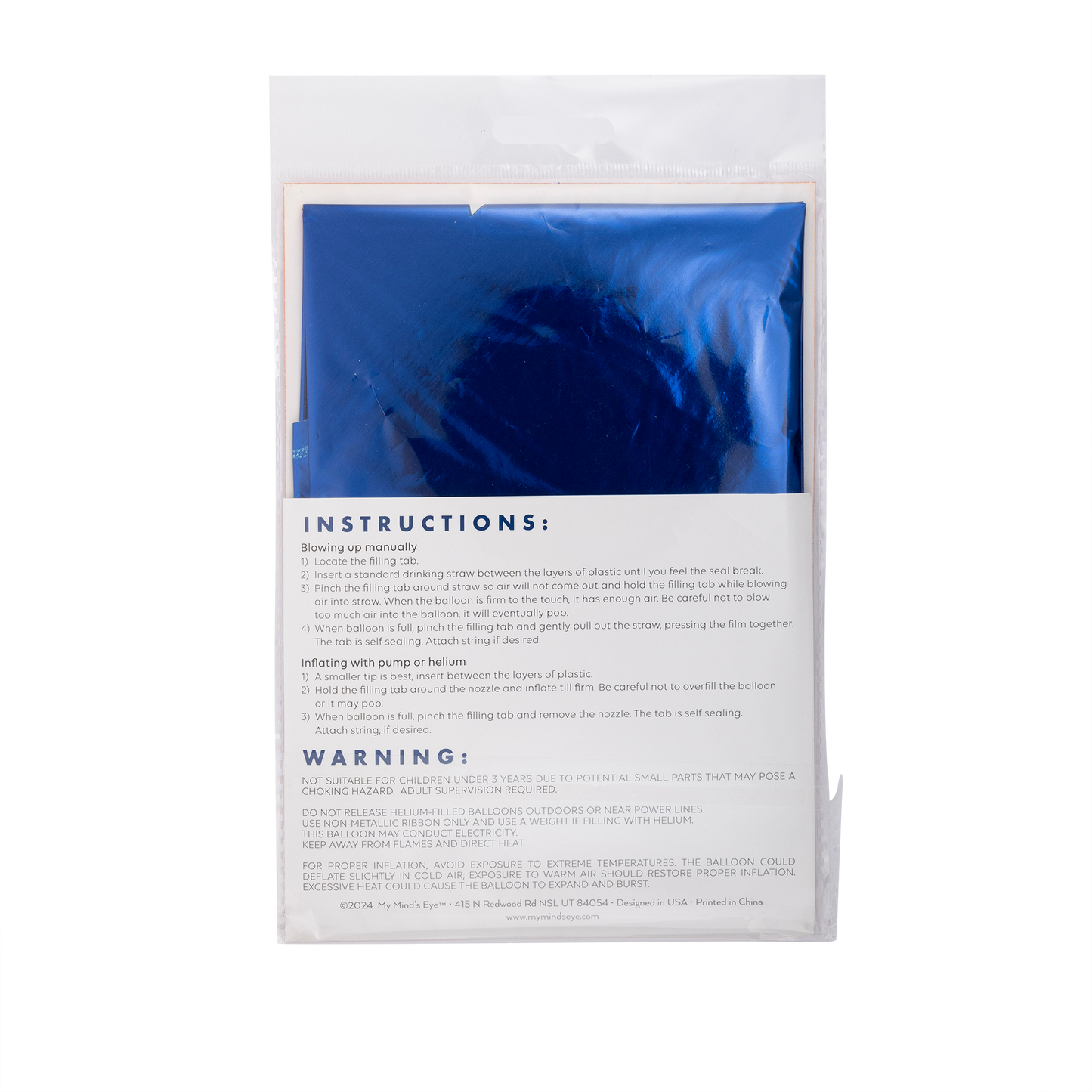 S60 - Blue Star Shaped 24in Balloon