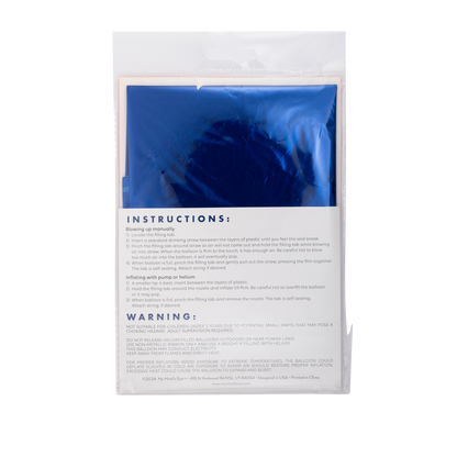 S60 - Blue Star Shaped 24in Balloon
