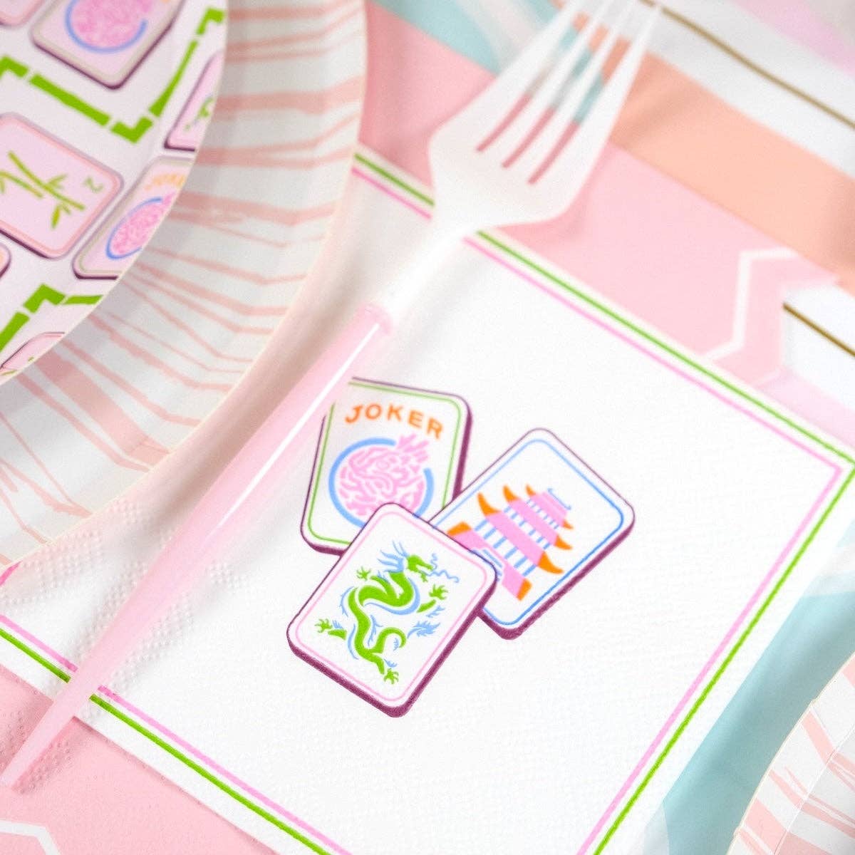 Mahjong Cocktail Napkins 16ct